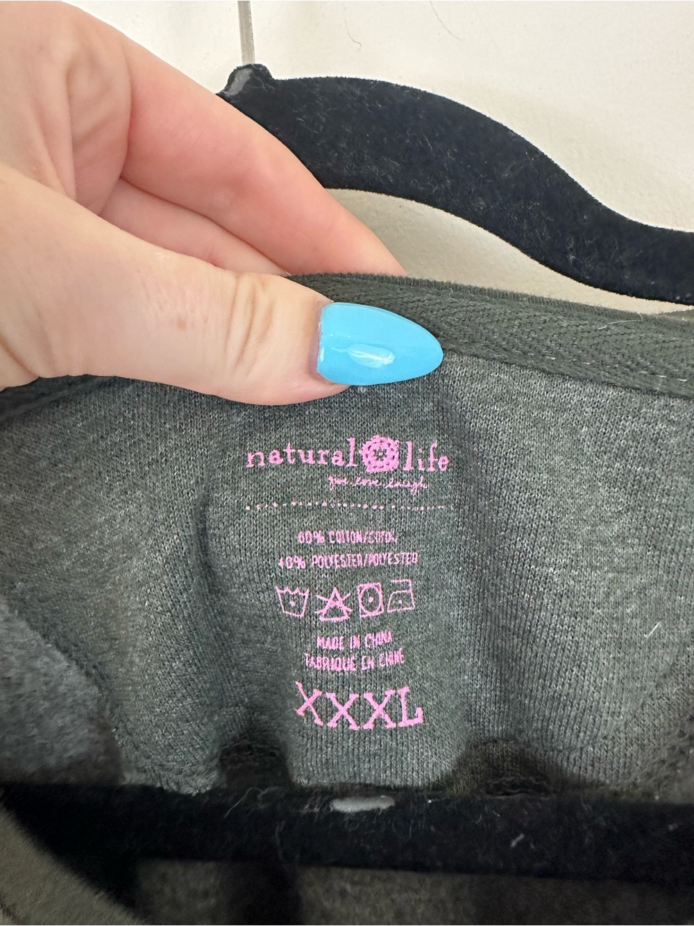 Natural Life Spread Kindness Pocket Sweatshirt Charcoal Size XXXL - Picture 4 of 6